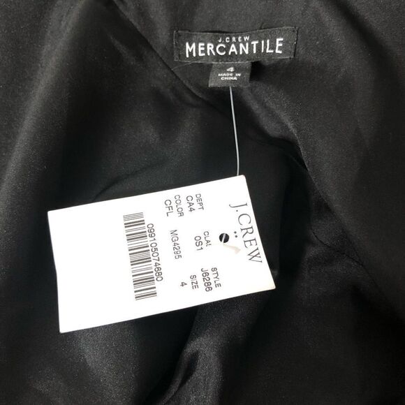 J Crew Mercantile Ditsy Floral Mini Dress V Neck Off The Shoulder Size 4/6 NWT - Picture 7 of 14